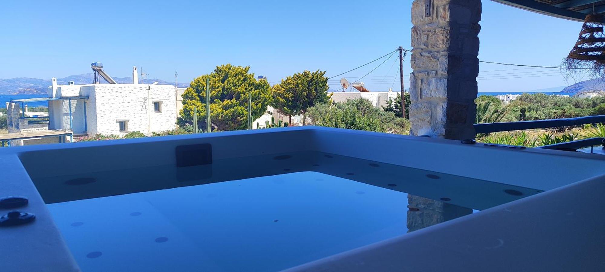 Island Magic - Seaview Villa With Jacuzzi Pool Ambelas Eksteriør bilde